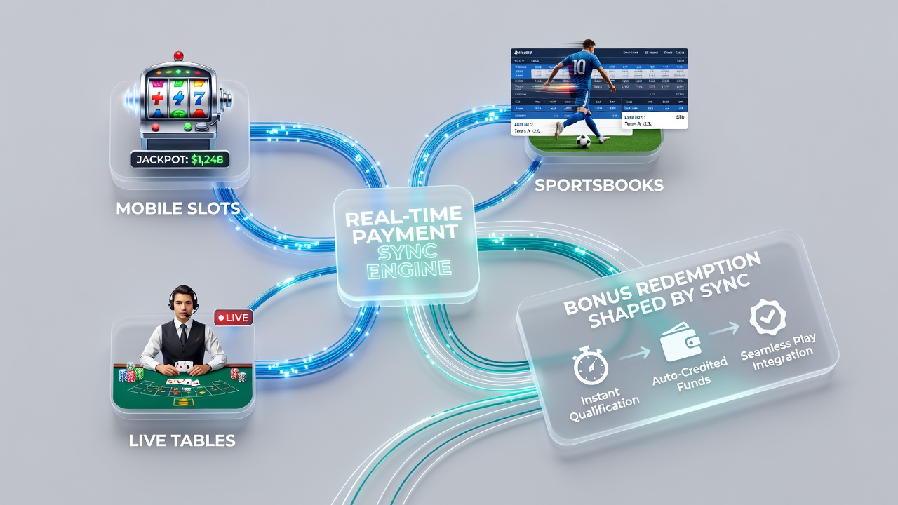 Synchronisatie van betalingen en bonusstatus in een geïntegreerde casino-app