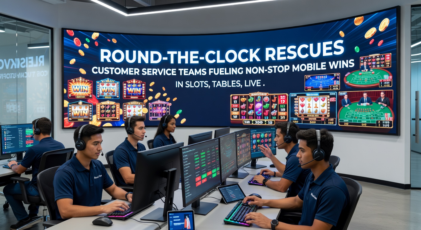 Mobiele speler die via chat support krijgt tijdens een slot-sessie, met een teamlid dat live helpt