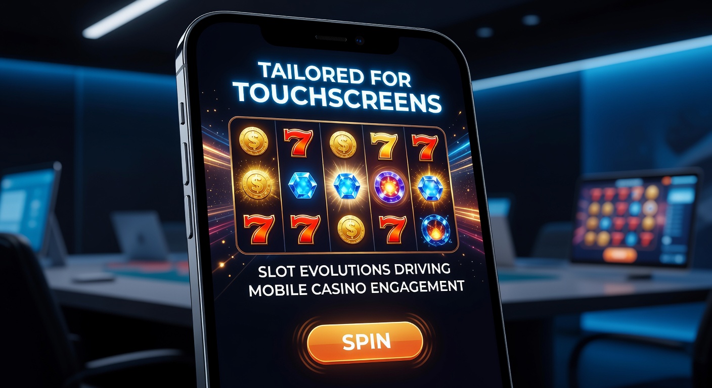 Speler met vinger op touchscreen-slot, illustrerend swipe- en tap-interacties in mobiele games