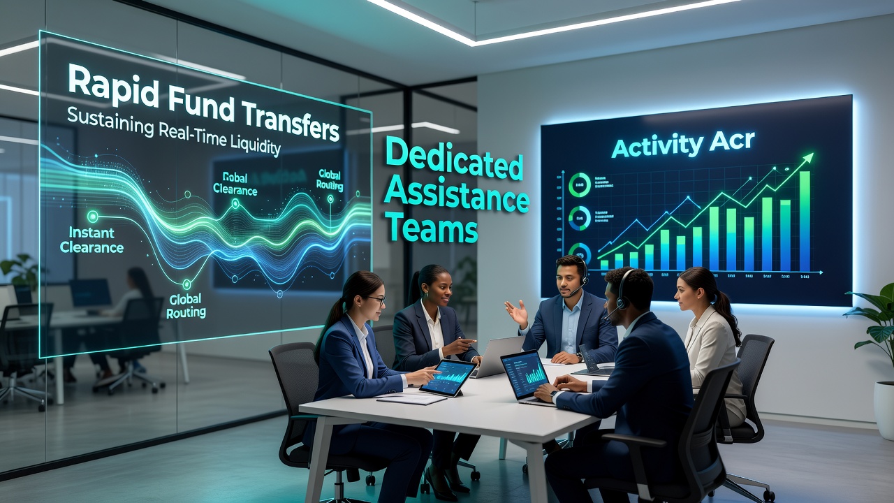Weergave van ondersteuningsteams die snelle transacties faciliteren in online gokomgevingen